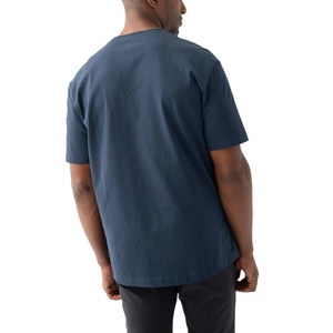 T-shirt de sport personnalisé pour hommes, couleur unie, maillot de sport de fitness 100% coton, style décontracté, grande taille - Product Image 4