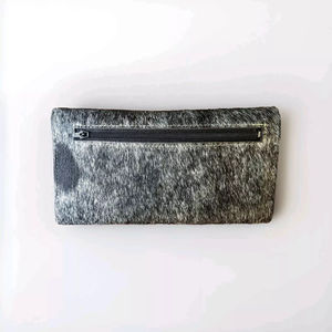 High Quality Custom Cow Hair Leather Long <b>Wallet</b> <b>for</b> <b>Women</b> New Fashion Style with Open Closure Price - Product Image 5