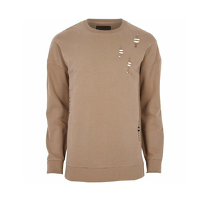 Sudaderas de algodón personalizadas con hombros caídos 2024, ropa de calle cómoda, sudadera desgastada Unisex - Product Image 6