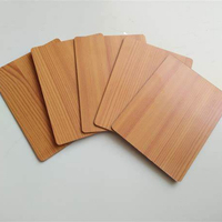 Paneles compuestos de aluminio Alucobond de grano de madera de un lado de diseño moderno ACM de madera de doble cara de 3mm y 4mm