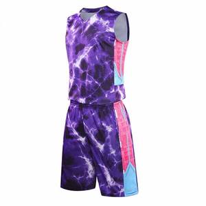 ชุดบาสเก็ตบอล OEM ไซส์ใหญ่ น้ำหนักเบา ผลิตจากโพลีเอสเตอร์ 100% แห้งเร็ว ระบายอากาศได้ดี พิมพ์ลายตามสั่ง ป้องกันแบคทีเรีย ป้องกันรังสียูวี - Product Image 2