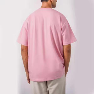 T-shirt court unisexe pour homme, poids lourd, impression personnalisée du logo, coupe ample, 100% coton, léger, t-shirt court pour homme - Product Image 2