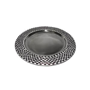 Plateau de service pour desserts tendance, design martelé, assiettes rondes, restaurants, table, service de divers plats, maison - Product Image 3