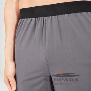 Vente en gros de pantalons de survêtement décontractés en coton éponge pour hommes avec logo personnalisé pantalon de survêtement à jambe droite de jogging élastique à séchage rapide - Product Image 5