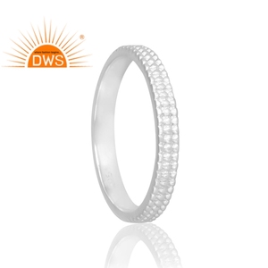 Anillo de banda de Plata de Ley 925 de diseño elegante para mujer, joyería personalizada para mujer, regalo para ella. - Product Image 2