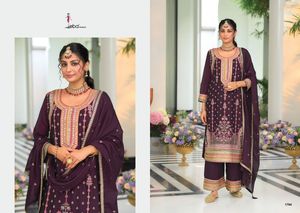 Glamorous Heavy Chinon Salwar Kameez con bordado rico Traje perfecto para compromisos Bodas y eventos especiales - Product Image 5