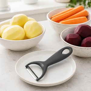 Pelador <span class=keywords><strong>de</strong></span> Verduras en Forma <span class=keywords><strong>de</strong></span> Y <span class=keywords><strong>de</strong></span> Acero Inoxidable con Mango Gris, Utensilio <span class=keywords><strong>de</strong></span> Cocina para Verduras <span class=keywords><strong>de</strong></span> Raíz, Preparación Casera, Venta al por Mayor - Product Image 5