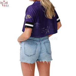 Nouveau maillot court en maille bas prix Look à la mode maillot court en maille demi-manches meilleur maillot en maille de conception imprimée - Product Image 2