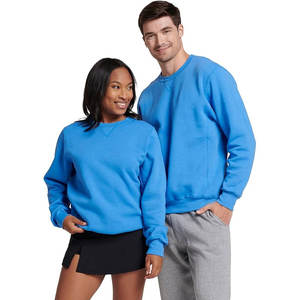 Sweatshirts unisexes 100% coton Sweatshirts à col rond imprimés en relief avec logo personnalisé - Product Image 1