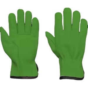 Customizable Logo New Design Safety <b>Gloves</b> Sheep Grain Leather Comfortable Abrasion Heat Resistant for Garden Driving - Product Image 4