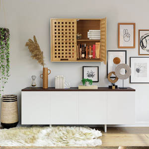 Meuble de salle de bain élégant Meuble de salle de bain en bois massif - Product Image 2