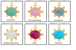 Rainbow Moonstone 925 Sterling Silver Bezel <b>Pendant</b> with Gold Vermeil 8x12mm Marquise Shape Gemstone Fine Jewelry Making Charm - Product Image 2