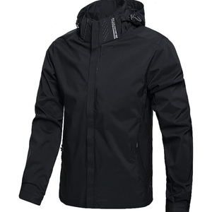 Veste imperméable extérieure réfléchissante avec capuche Manteau de sécurité coupe-vent respirant pour une utilisation nocturne - Product Image 1