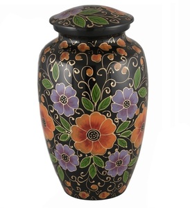 URNE DE CRÉMATION FABRIQUÉE À LA MAIN DANS DES FOURNITURES FUNÉRAIRES EN MÉTAL DOPE CLASSIQUE DANS DES URNES DE HAUTE QUALITÉ. - Product Image 3