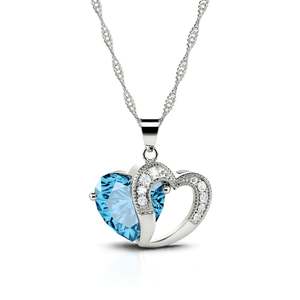 Collier personnalisé Jeulia en argent sterling avec pendentif fleur en diamant et perle plaqué or rose pour mariage - Product Image 1