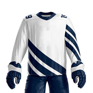 Großhandel Hochwertiges Training Eishockey Trikots Uniform Set Benutzer definierter Teamname Günstiger Preis Einzigartiger Digitaldruck auf Ihre Nachfrage - Product Image 6