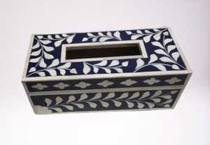 Cubierta de caja de pañuelos de tamaño y color personalizada moderna hecha a mano, incrustaciones de hueso cuadrado, fregona de hueso de buey, incrustaciones para restaurante, Hotel, uso de regalo - Product Image 2