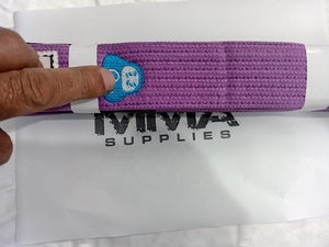 Nuevo Cinturón Morado Vintage de Moda para MMA con Logotipo de Proveedor, Longitud Ajustable, Hebilla de Aleación de Zinc, Impresión por Transferencia Térmica - Product Image 3