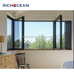 Fenêtre <span class=keywords><strong>à</strong></span> battants en verre trempé triple <span class=keywords><strong>vitrage</strong></span> RICHOCEAN USA résistante aux ouragans, <span class=keywords><strong>fenêtres</strong></span> extérieures de maison avec moustiquaire - Product Image 4