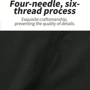 Vente en gros de logo personnalisé haut de compression à manches longues pour hommes tissu coupe-vent extensible et respirant grande taille pour l'entraînement - Product Image 5