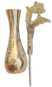 Laiton pour garder la poudre Surmedani avec une couleur de forme ronde unique et attrayante dorée - Product Image 4