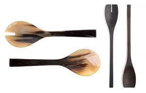 Couverts Naturels Style Animal Unique Poli Cuillère Corne de Buffle Naturelle Design Unique pour la Décoration de Table de Restaurant - Product Image 3