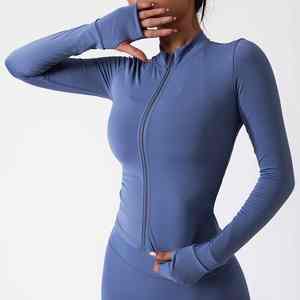 Wholesale Fitness Clothes For Gym Wear <b>Women</b> Sets 3 Pieces Yoga Jackets Workout Leggings Sports Bras Top Fitness wear Yoga Set - Product Image 4