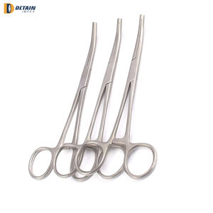 Pince hémostatique de type incurvé droit Instrument vétérinaire pince hémostatique pince de chirurgie Kit de Sutur Instrument médical - Product Image 2