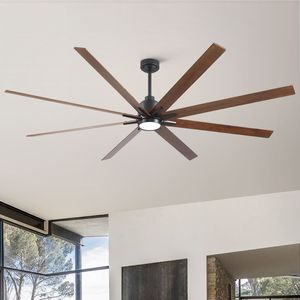 84\" Black Low Profile <b>LED</b> Ceiling Fan with <b>Light</b> brand new - Product Image 5