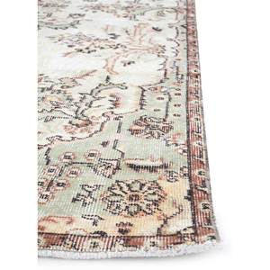 Tapis vintage en laine ivoire noué à la main, motif médaillon abstrait rectangulaire en jute pour la maison, le salon, la chambre, le couloir Pae-3253 - Product Image 4