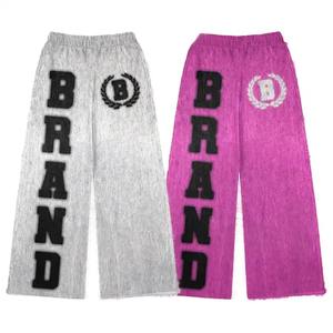 กางเกงขาบานผ้าขนแกะแบบถักสำหรับผู้ชายเสื้อผ้าผ้าขนแกะเนื้อนุ่มแบบถักออกแบบได้ตามต้องการ - Product Image 5