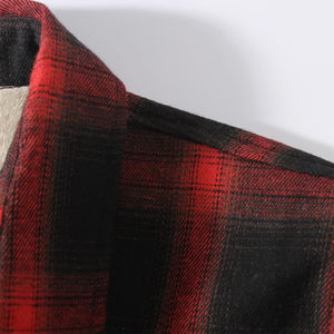 Camisas de Franela a Cuadros Casuales para Hombre Otoño Invierno, Camisa de Franela de Algodón de Moda de Talla Grande con Forro Polar Vintage - Product Image 4