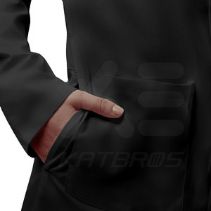 Bata de Laboratorio Personalizada con Etiqueta Privada, MOQ Bajo, Alta Calidad, 100% Algodón, Servicio OEM, Fabricada en Fábrica, Unisex, para Uso Hospitalario - Product Image 5