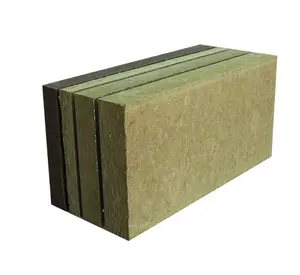 Curtain rock wool panel board curtain wall Excellent Quality Waterproof Mineralwool Insulation Rock Stock Wool 4 lbs/ft3