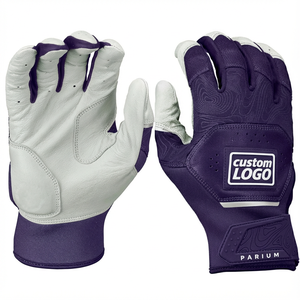 Gants de frappe de baseball en cuir de chèvre personnalisés, impression personnalisée, adhérence souple et flexible, pour jeunes, adultes, équipe professionnelle, gants de frappe de softball - Product Image 1