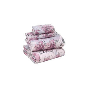 Juego de ropa de cama de algodón Precio al por mayor de calidad superior Juego de cama colorido de diseño de lujo de algodón 100% con etiquetado privado - Product Image 3