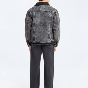 Prix de gros Vestes en jean personnalisées avec jean Vestes en jean unies vierges et respirantes à manches longues - Product Image 2