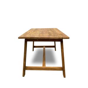 Mesa de Comedor Rectangular de Madera de Teca, Ecológica, Hecha a Mano, Moderna, Minimalista, Plegable para 4 Personas, para Uso en Hoteles - Product Image 1