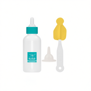 2 in 1 <b>Small</b> Animal Supplies Pet Nursing <b>Bottle</b> Set Puppy Kitten Feeding <b>Bottle</b> Milk Feeder Kit Wholesale Manufacturer - Product Image 2