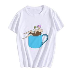 เสื้อยืดพิมพ์ลาย3D เสื้อคอกลมของผู้หญิงเสื้อแขนสามส่วนผ้าฝ้าย100% ระบายอากาศ - Product Image 4