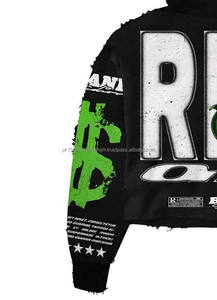 เสื้อฮู้ดลำลองมีฮู้ดสำหรับผู้ชายผ้าฝ้ายระบายอากาศได้ดีดีไซน์ใหม่ล่าสุด - Product Image 3