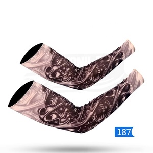 Mangas de Ciclismo con Estampado por Transferencia Térmica, Protección UV, Diseño de Tatuaje de Brazo Completo, Unisex, Talla Adulto, Servicio OEM Personalizado, Reversibles, 100% Poliéster - Product Image 2