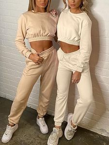 ชุดวอร์มสองชิ้นมีฮู้ดชุดวอร์มแฟชั่นแนวสตรีทสำหรับผู้หญิงได้รับความนิยม2025 - Product Image 5