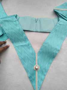 Delantal de cinta de secretaria Blue Lodge con bordado a máquina ODM personalizado, regalo de Regalia masónico novedoso - Product Image 5