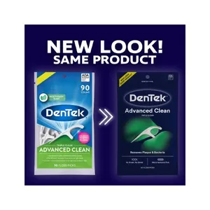 牙线棒镐DenTek舒适清洁敏感牙龈牙线镐柔软丝质丝带薄荷风味牙线棒批发