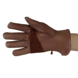 Guantes de Trabajo de Cuero de Vaca de Alta Calidad de 10 Pulgadas, Color Marrón, para Conductor, Autobús, Camión, Jardinería, Construcción, Soldadura - Product Image 3
