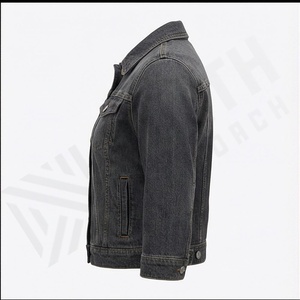 Veste en jean extensible de haute qualité, sur mesure, OEM, couleur personnalisée, nouvelle arrivée, technique de lavage à boutons, haut de gamme tendance pour femmes - Product Image 3