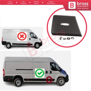 Embellecedor de pilar de Panel de moldura lateral derecho de para Ducato MK3 Boxer 250 Jumper Relay MK2 Daily 2006-2024 8547W3 - Product Image 5