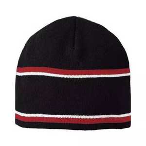 <b>Red</b> Lining 2026 baggy Slouchy 100% Acrylic Beanie Hat Cap Warm fleece Cuffed Ribbed winter Warm Waffle beanie hat caps - Product Image 3