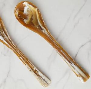 Accesorio de mesa de diseñador de servidor de ensalada de resina hecha a mano rica en colores para servir regalos de devolución y estética de cocina - Product Image 2